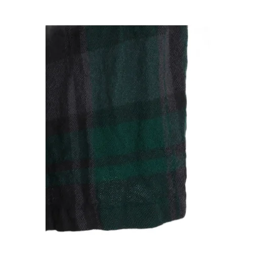 Milled Wool Plaid Skirt