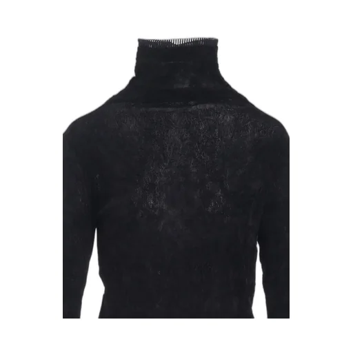 Flocked Tulle High Neck T