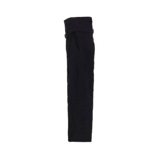 Milled Cotton Wool Plaid Pants