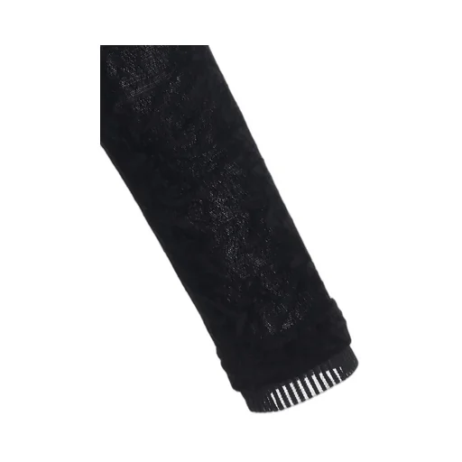 Flocked Tulle High Neck T