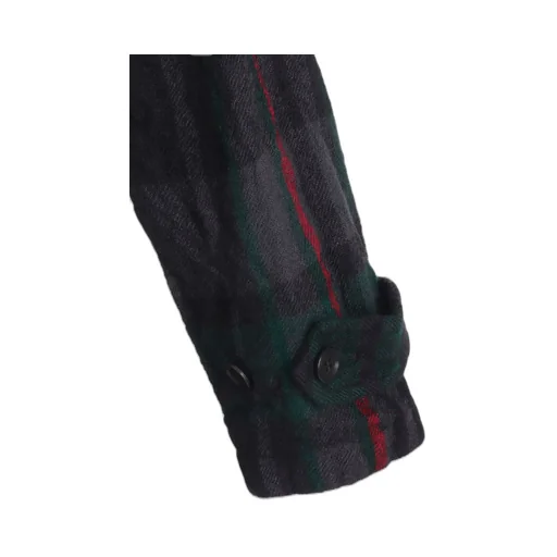 Milled Wool Plaid Coat
