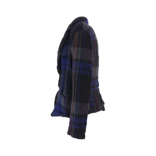 Milled Wool Plaid Jacket