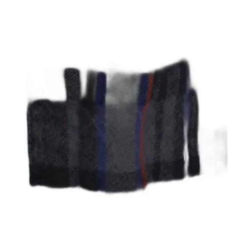Milled Wool Plaid Pants