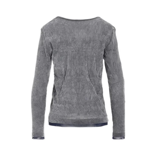 Flocked Tulle Round Neck T
