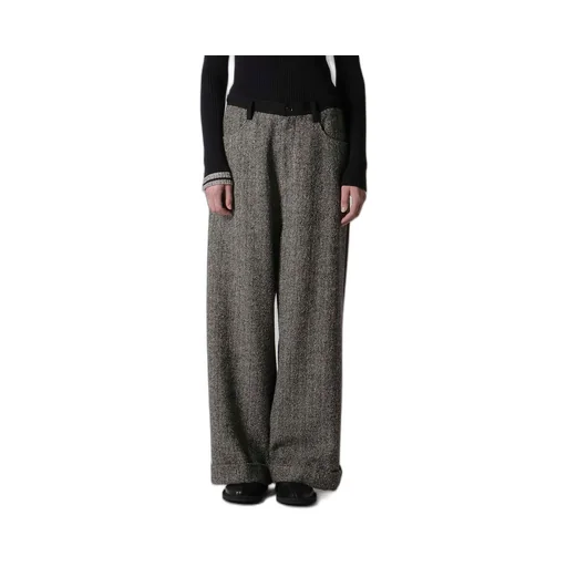 Big Herringbone Wide Pants