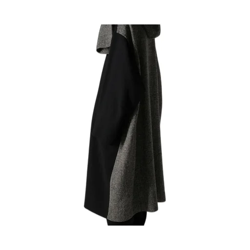Big Herringbone Detachable Hoodie Coat