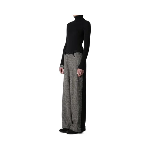 Big Herringbone Wide Pants