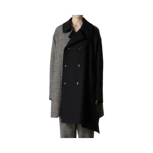 Big Herringbone P Coat