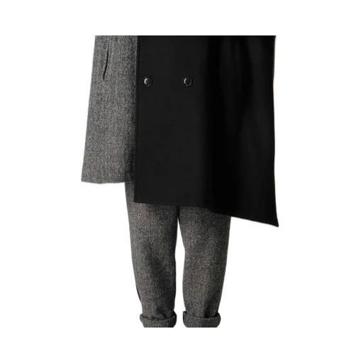 Big Herringbone P Coat