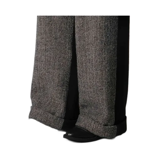 Big Herringbone Wide Pants