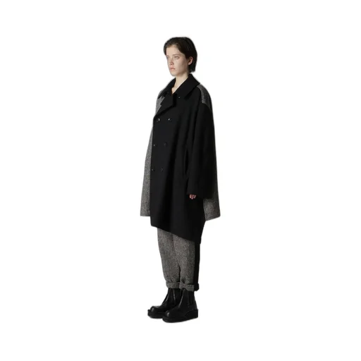 Big Herringbone P Coat