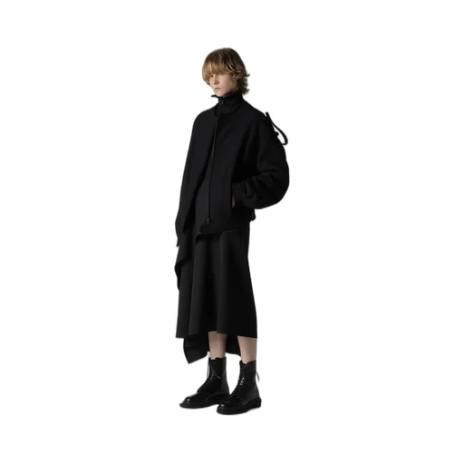 Collarless Blouson