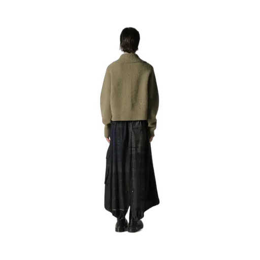 Milling Jersey Embroidery Cardigan