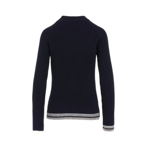 Ribbed Mini High Neck Pullover