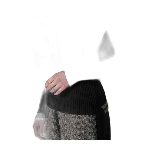 Ribbed High Neck Pullover