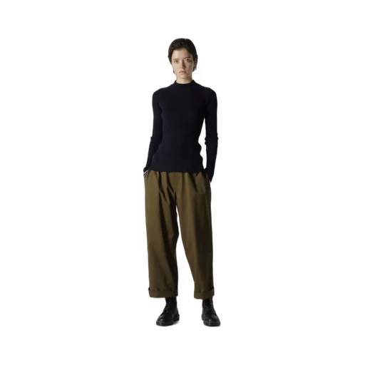 Ribbed Mini High Neck Pullover