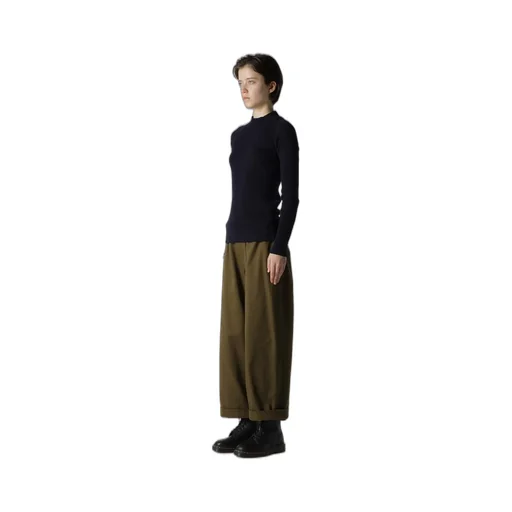 Ribbed Mini High Neck Pullover