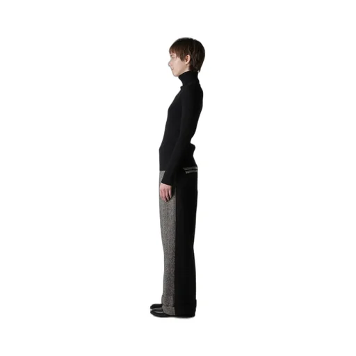 Ribbed High Neck Pullover