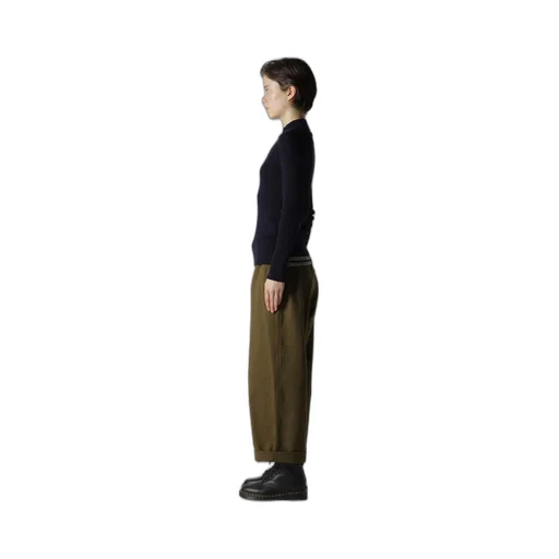 Ribbed Mini High Neck Pullover