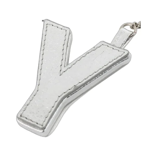 Y's Block Leather Bag Charm