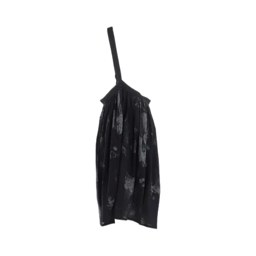 Wool Gauze Smudged Polka Dot Single Strap Skirt
