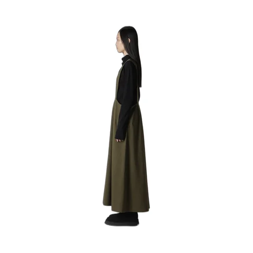 W/Ry Stripe Long Flare Drape Dress