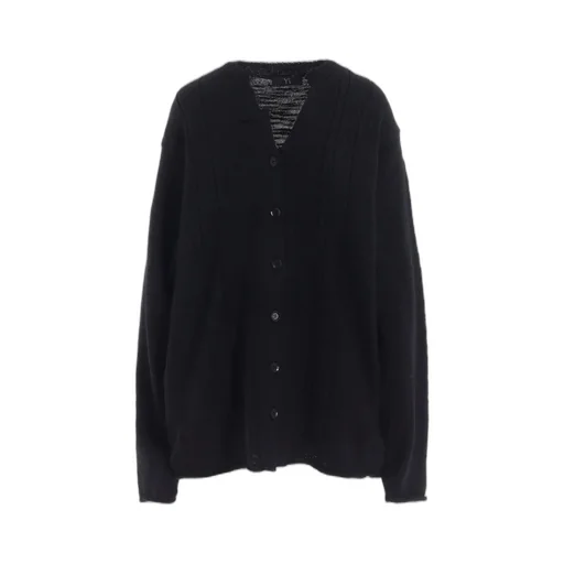 Slub Wool Design Knit Cardigan