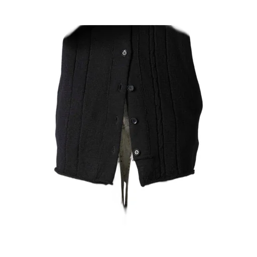 Slub Wool Design Knit Cardigan