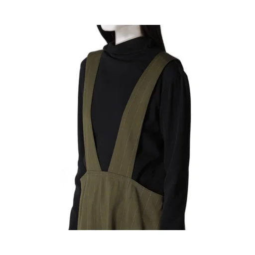 W/Ry Stripe Long Flare Drape Dress