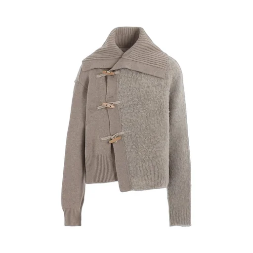 Toggle Button Asymmetric Cardigan