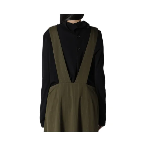 W/Ry Stripe Long Flare Drape Dress
