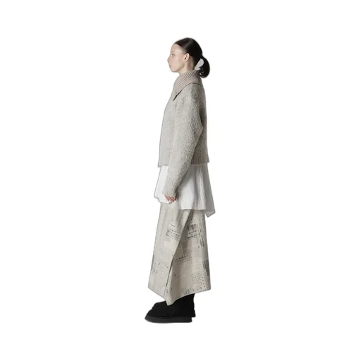 Toggle Button Asymmetric Cardigan