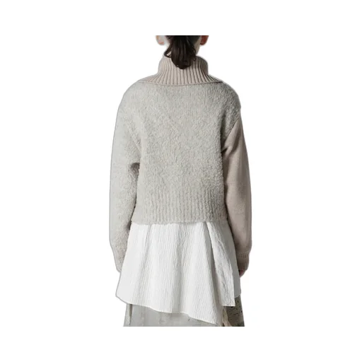 Toggle Button Asymmetric Cardigan