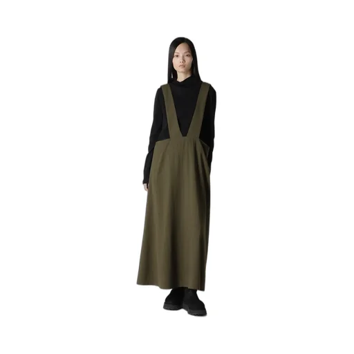 W/Ry Stripe Long Flare Drape Dress