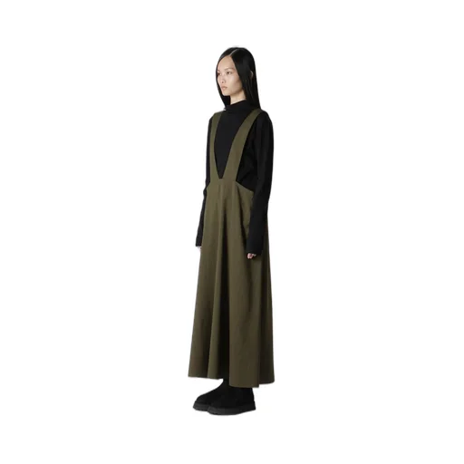 W/Ry Stripe Long Flare Drape Dress