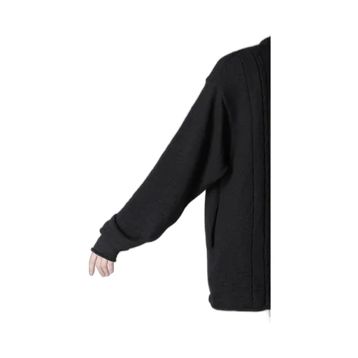 Slub Wool Design Knit Cardigan