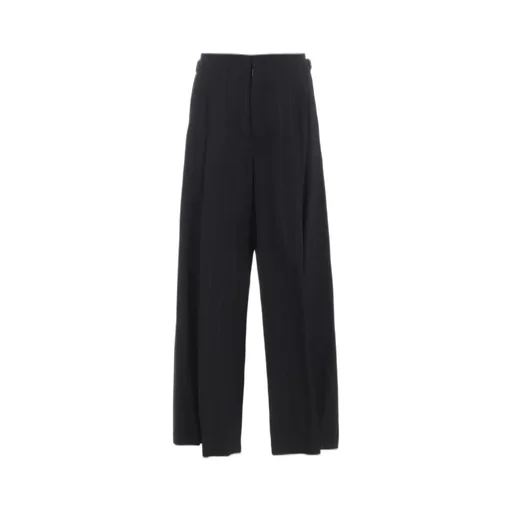 W/Ry Stripe Waist String Wide Pants
