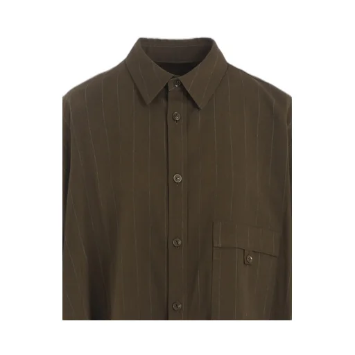 W/Ry Stripe Rolled Sleeve Blouse