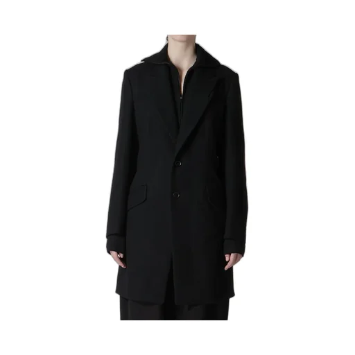 Milling Wool Serge Peaked Lapel Jacket