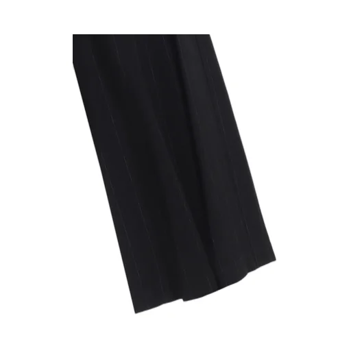 W/Ry Stripe Waist String Wide Pants