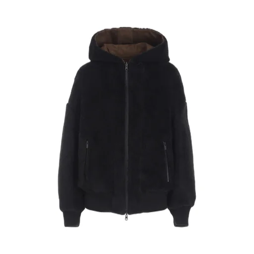 Cotton/Flax Moleskin Reversible Blouson
