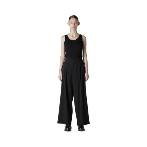 W/Ry Stripe Waist String Wide Pants