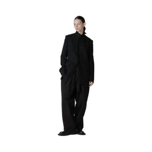 Milling Wool Serge Notched Lapel Jacket