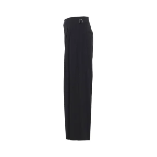 W/Ry Stripe Waist String Wide Pants