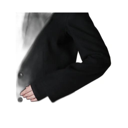 Milling Wool Serge Peaked Lapel Jacket