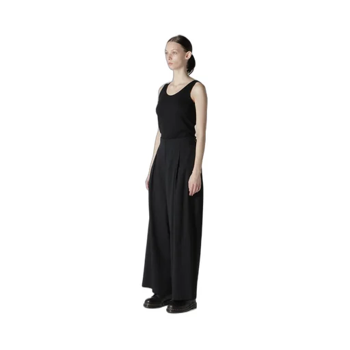 W/Ry Stripe Waist String Wide Pants