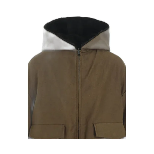 Cotton/Flax Moleskin Reversible Blouson