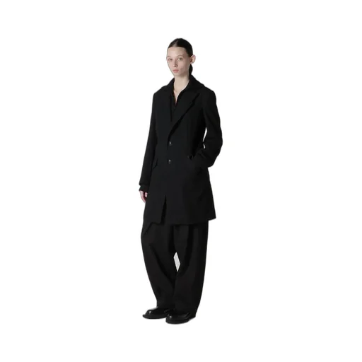 Milling Wool Serge Peaked Lapel Jacket