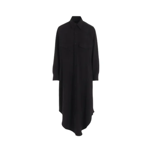 W/Ny Herringbone Military Long Dress