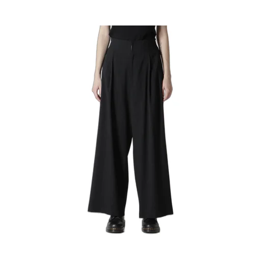 W/Ry Stripe Waist String Wide Pants